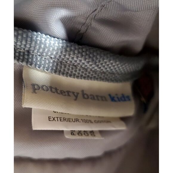 Pottery Barn Kids Backpack Star Wars Grey Logo Darth Vader Light Saber Book Bag - Picture 11 of 11